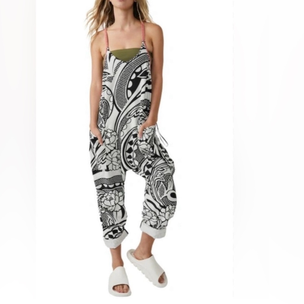 Free People Movement Hot Shot Printed Onesie XS